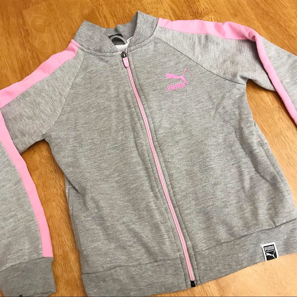 Youth girls 8-10 Puma warm-up sports jacket